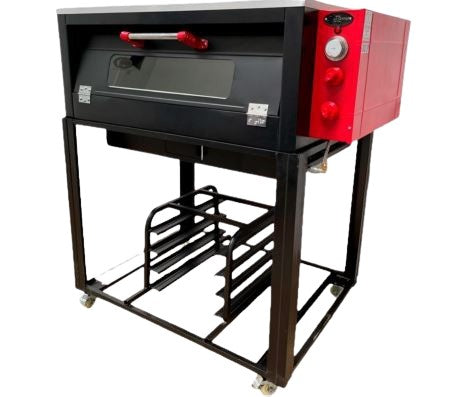 Horno para pizza de 3 charolas lamina esmaltada c/cristal