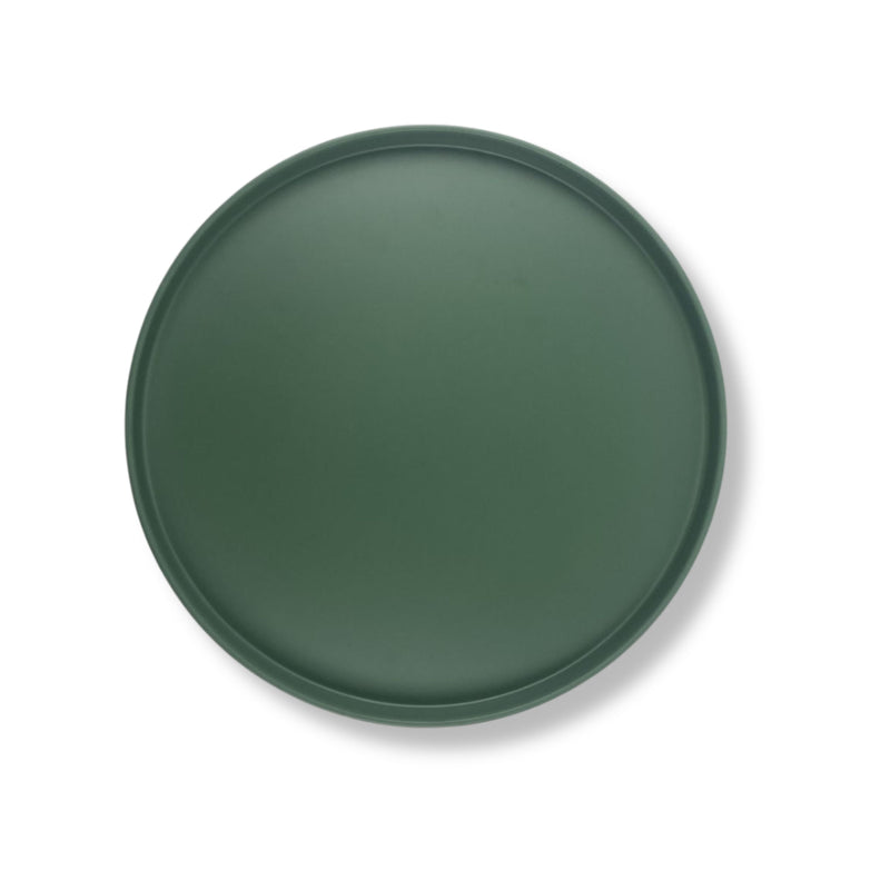 Linea Melamina Verde Mate Plato Barcelona 20 cm