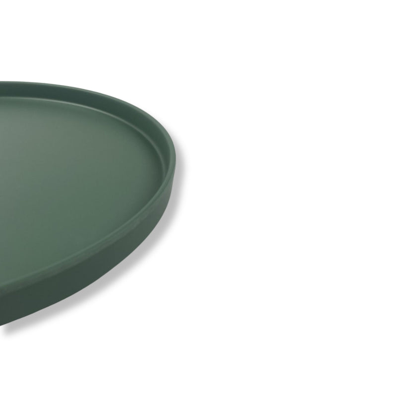 Linea Melamina Verde Mate Plato Barcelona 20 cm