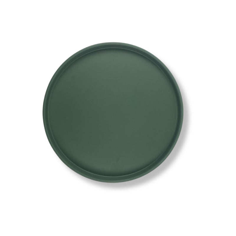 Linea Melamina Verde Mate Plato Barcelona 23 cm