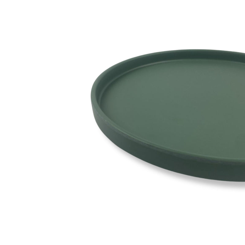 Linea Melamina Verde Mate Plato Barcelona 23 cm