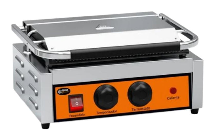 Plancha Panini Grill Comercial Migsa PPME-2  Acero Inoxidable