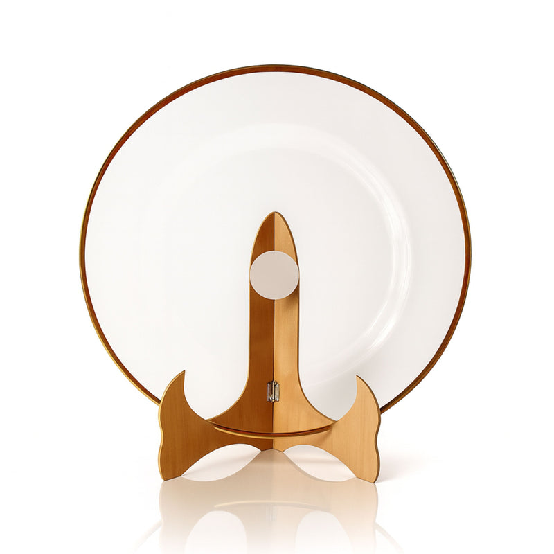 Plato Base 33 cm  Aria Cristalino Filo Oro Vit