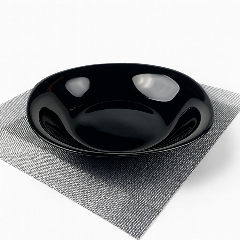 Plato Hondo Venecia Opal Negro - 23 cm