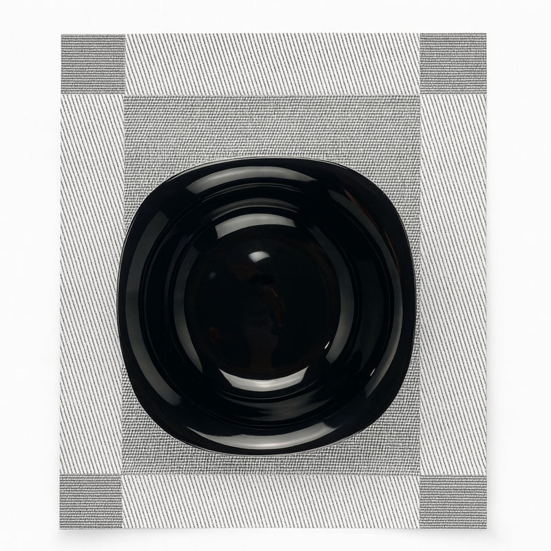 Plato Trinche Venecia Ópalo Negro - 21 cm