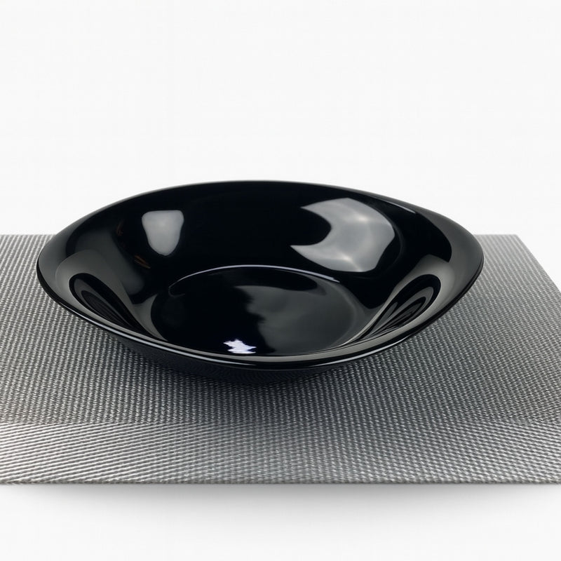 Plato Trinche Venecia Ópalo Negro - 21 cm