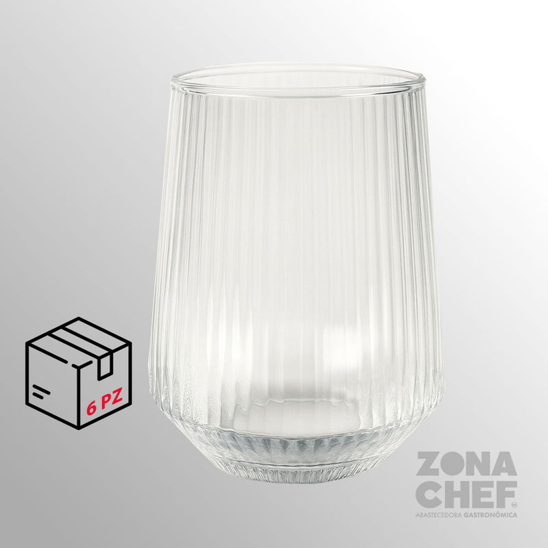 Vaso Lines DOF 370 ml  Caja con 6 piezas