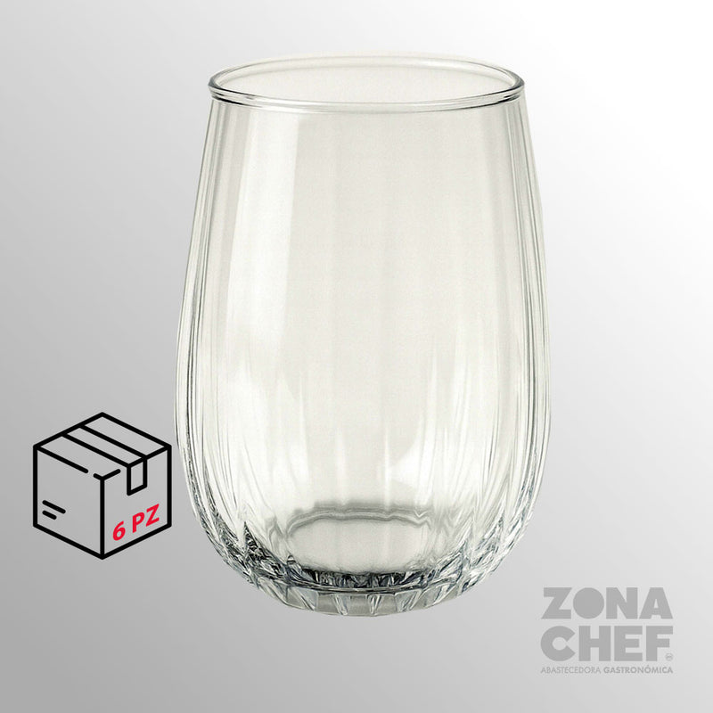 Vaso Lines Cocktail 400 ml  Caja con 6 piezas