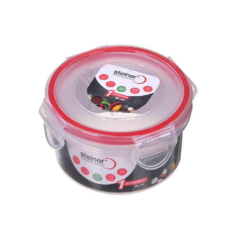 *Contendedor de Plástico 80 ml  STR*