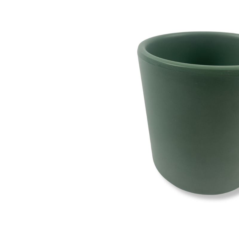 Linea Melamina Verde Mate  Tarro / Taza de 360 ml Anf