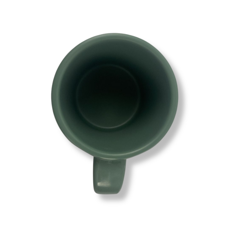 Linea Melamina Verde Mate  Tarro / Taza de 360 ml Anf