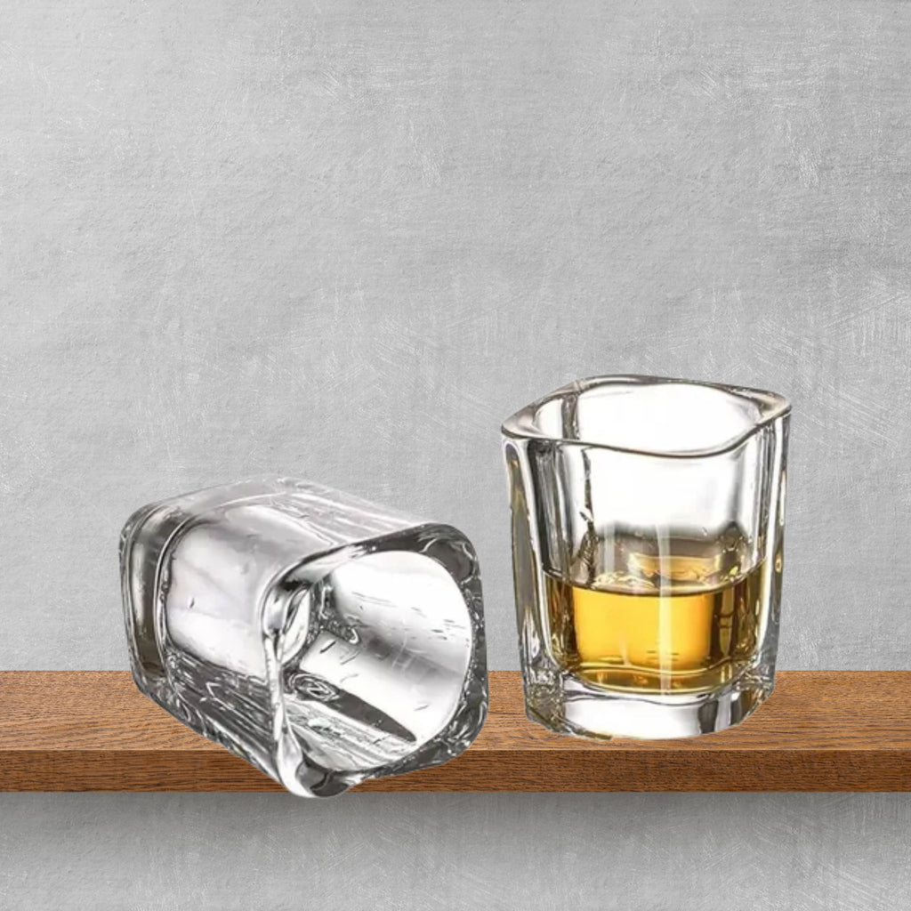 Vaso Tequilero Cuadrado Liso de 2 Oz VPG Caja c/144 piezas