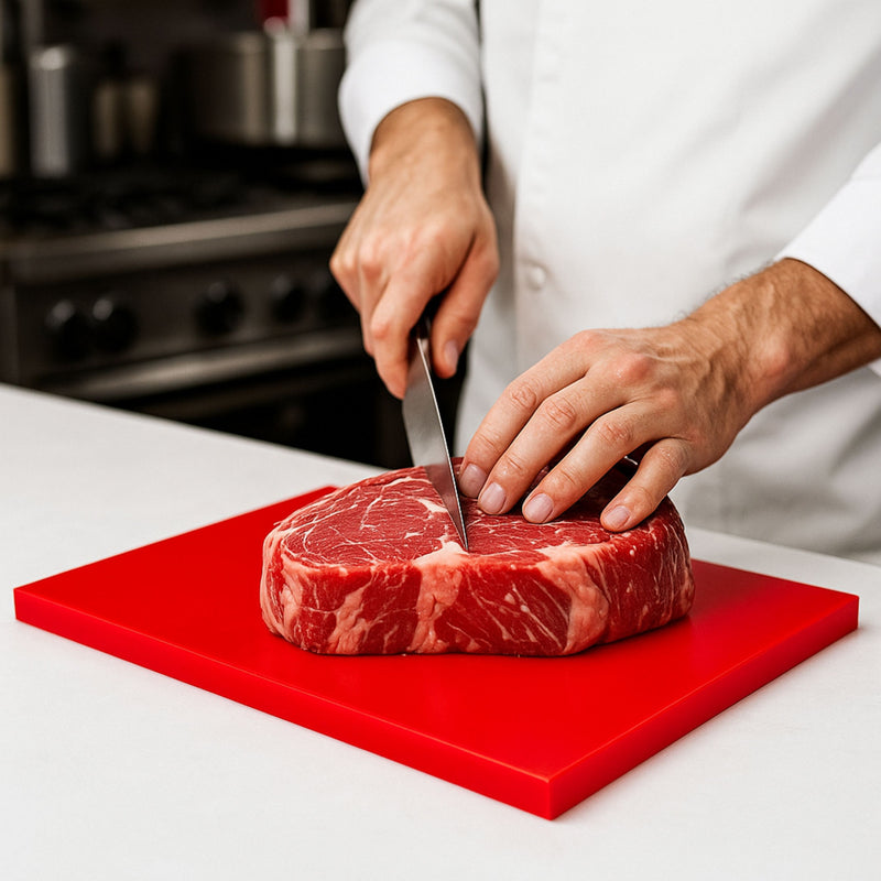 Tabla de Corte 45301.8 cm Baja Densidad Roja TRAVESA
