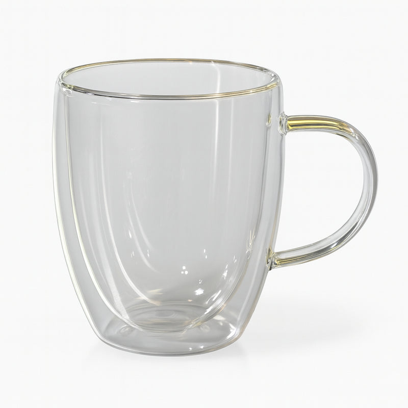 Taza de vidrio doble pared 320 ml Borosilicato Tav