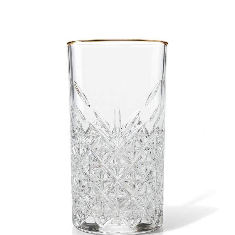 Vaso Infinity 480ml - 16 1/4oz Filo de oro Set 4 pzas