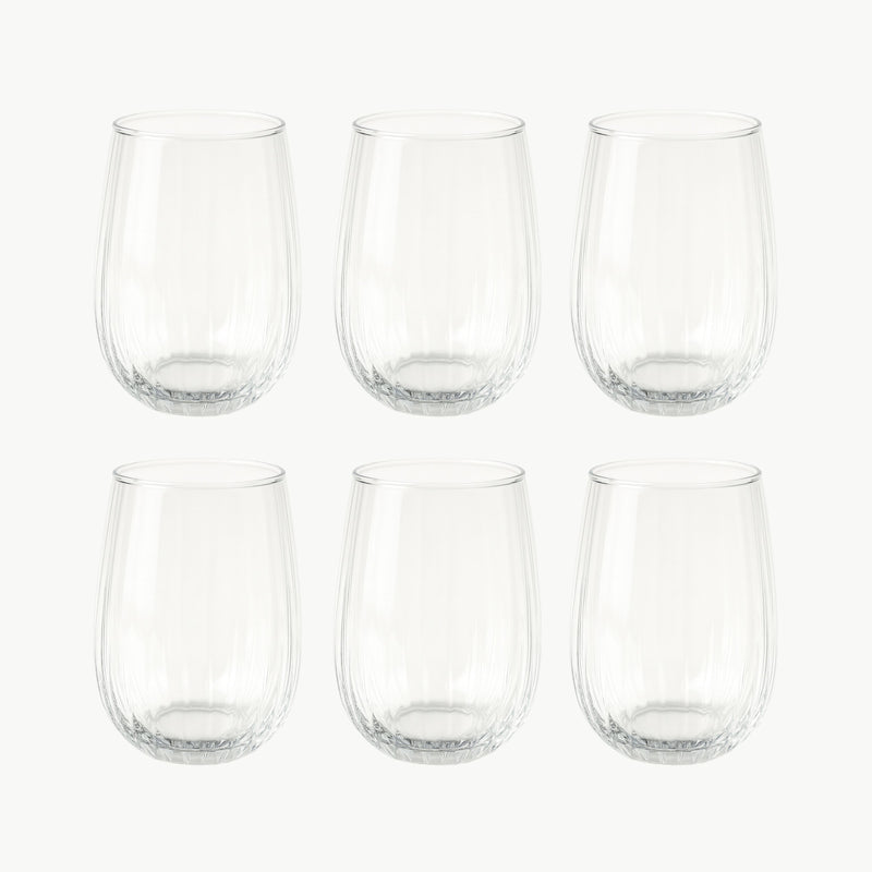 Vaso Lines Cocktail 400 ml  Caja con 6 piezas