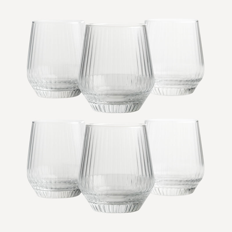 Vaso Lines DOF 370 ml  Caja con 6 piezas