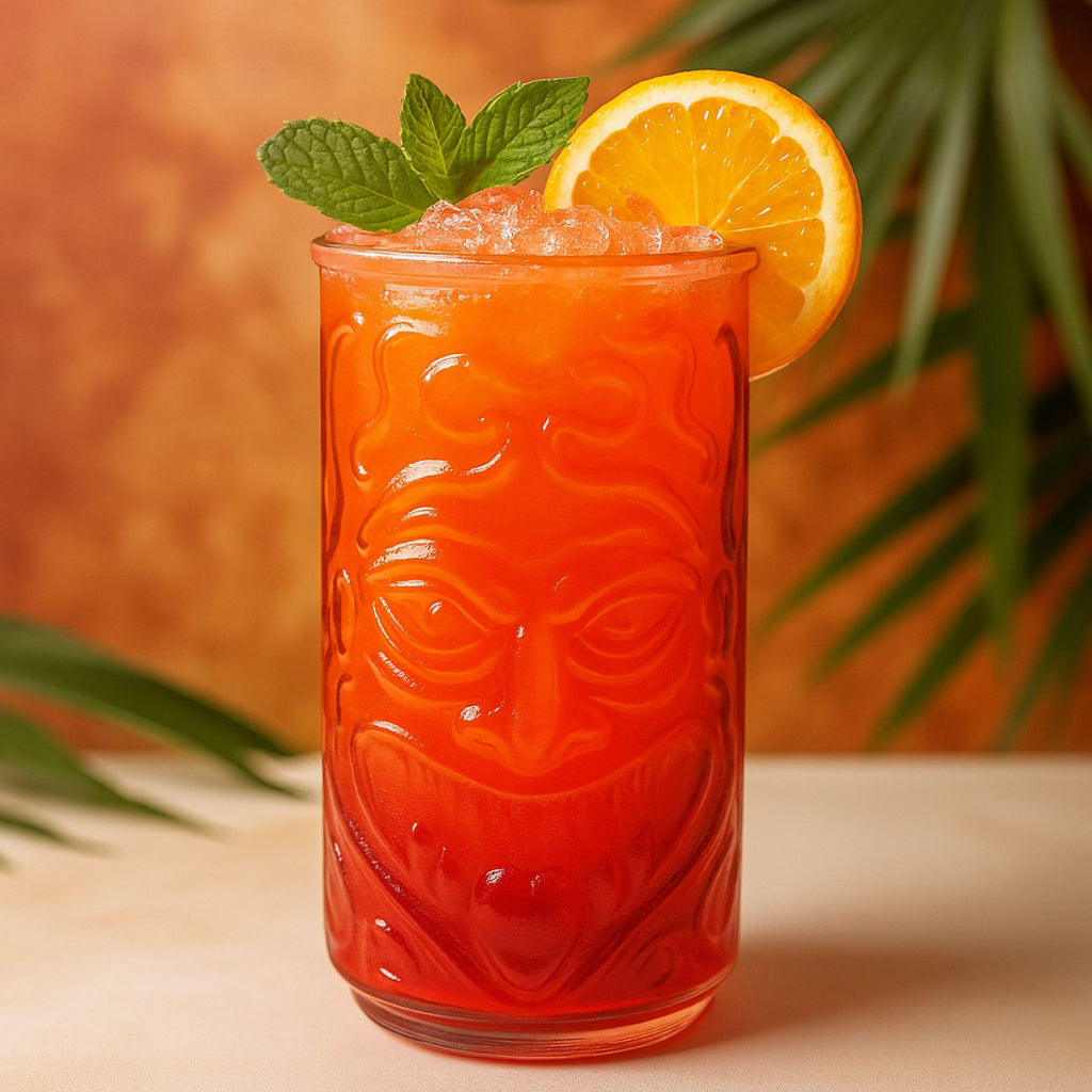 Vaso Tiky Cocktail Calavera 545 ml  Caja con 6 piezas