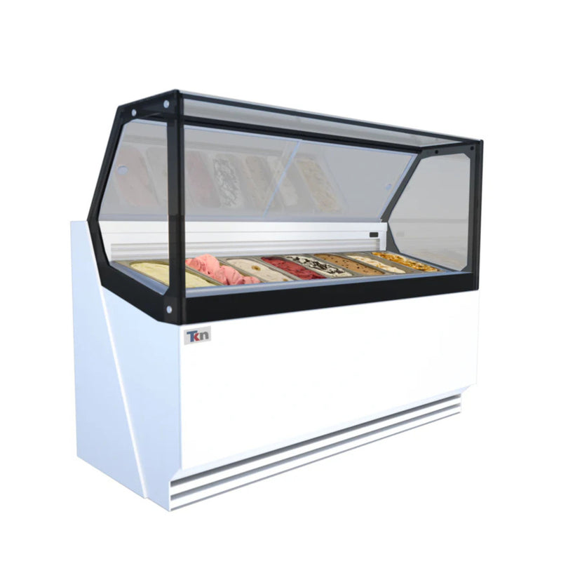Vitrina Expositora de Gelato con iluminación LED
