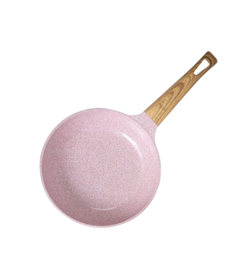 Sarten 24 cm Rosa Coquette mango roble ALPRO