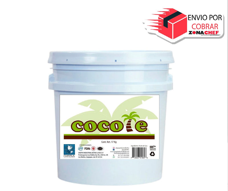 Aceite de Coco Cubeta Cocote de 17 Kg