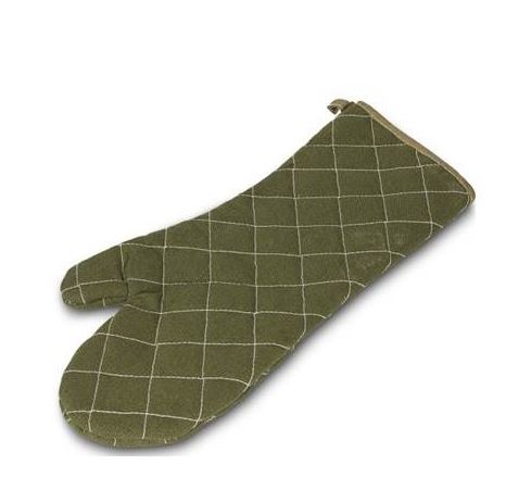 Par guantes de Algodón color verde 13"