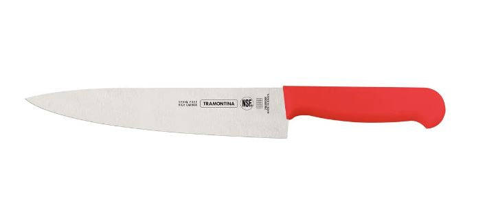 Cuchillo Carne Tramontina Profesional Rojo 8"