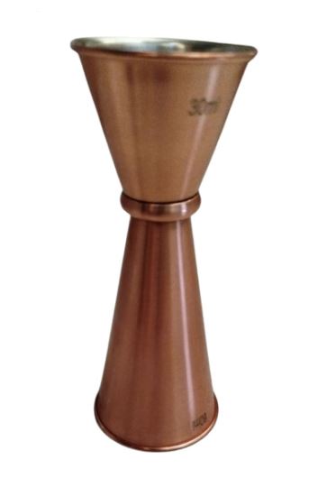 Jigger Tipo Japones de 30/60 ml  Cobre CCS