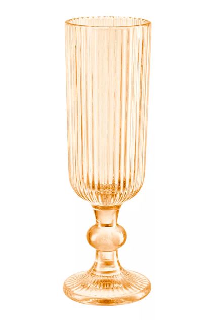 Copa Labrada Flauta Venecia Ambar 158 ml Vit