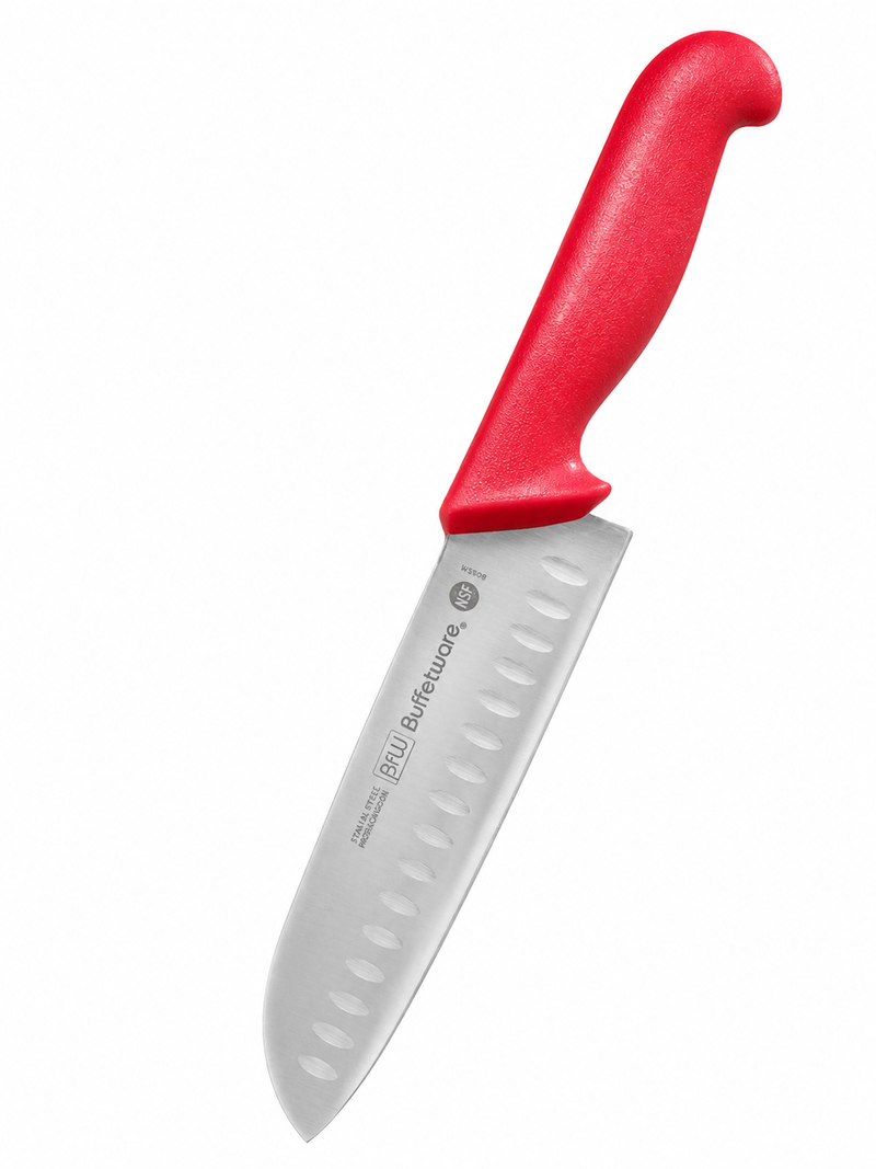 Cuchillo Santoku 7" Color Rojo NSF BWTH