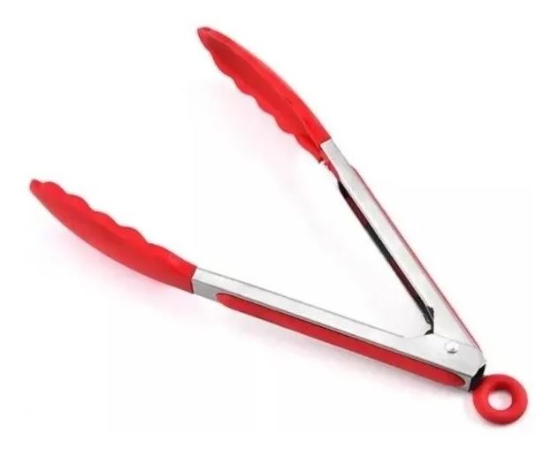 Pinza de Acero c/Punta de Color roja de 7" trv