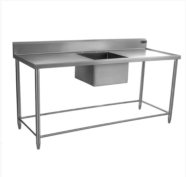 -Tarja/Fregadero 188x70x50 cm Sencilla en Acero Inox FERRO-