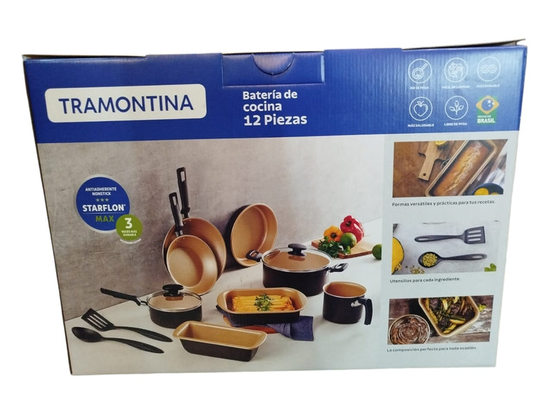 *Bateria de cocina 12 piezas Loreto Tramontina*