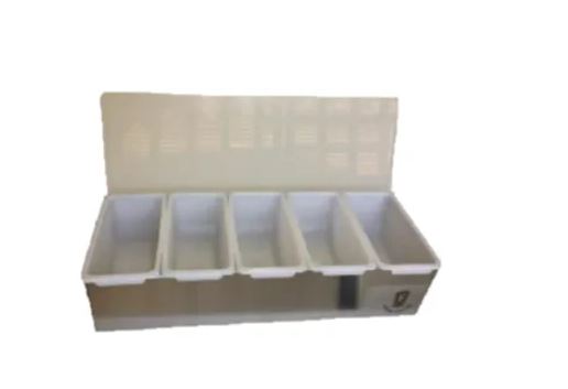 Caja para condimentos 5 compartimientos KF