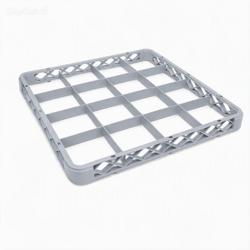 Extensión de rack para vasos de plástico 50X50 16 Compartimentos