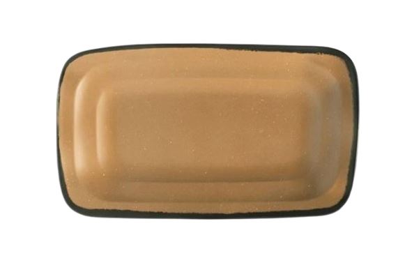 Bandeja rectangular 30.5 x 17.5 cm terra brown TAV