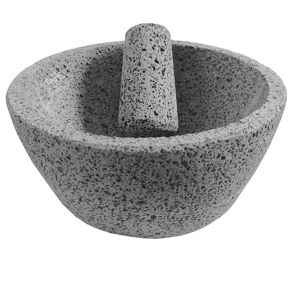 Molcajete Cono de Piedra Volcanica Artesanal OZNOX