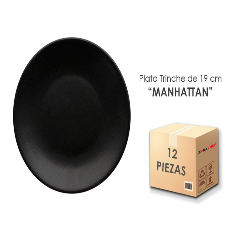 Plato Trinche Regina  19 CM Semi Matte Manhattan Caja C/12 Piezas CNS