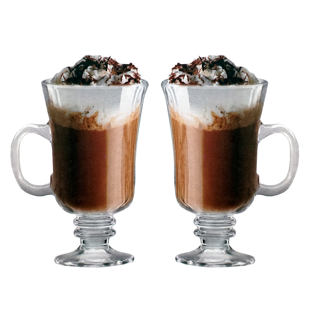 Copa Tarro Cafe Capuchino Irlandes Irish Coffee de 250 ml set de 6 piezas BH