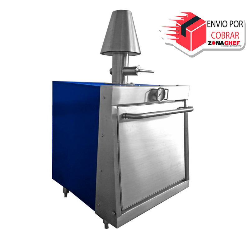 Horno Asador al Carbon Azul Z5357 Linea Pesada Ferro