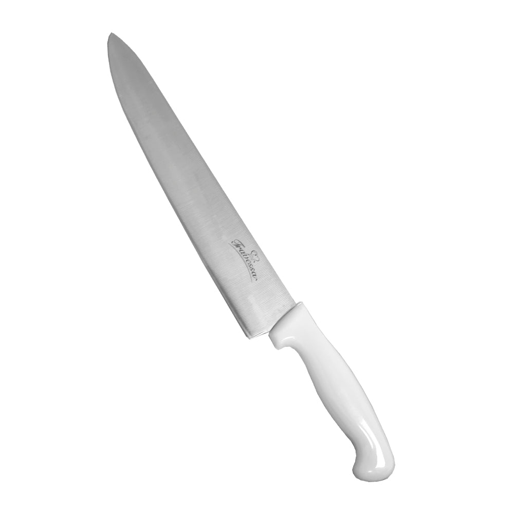 Cuchillo Profesional para Chef Oblicuo de 12" color Blanco Trv