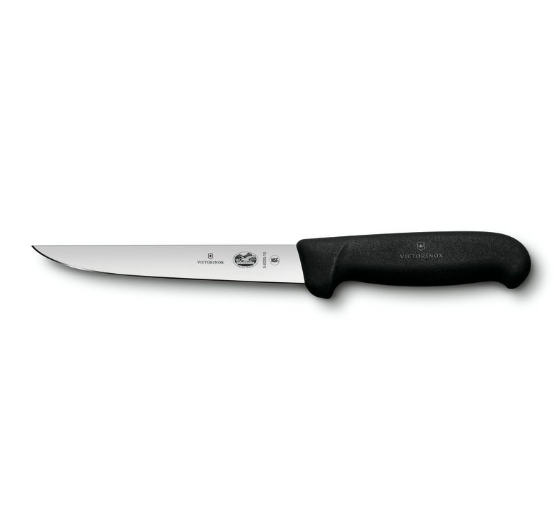 Cuchillo Filetero Recto Mango Fibrox Negro Victorinox