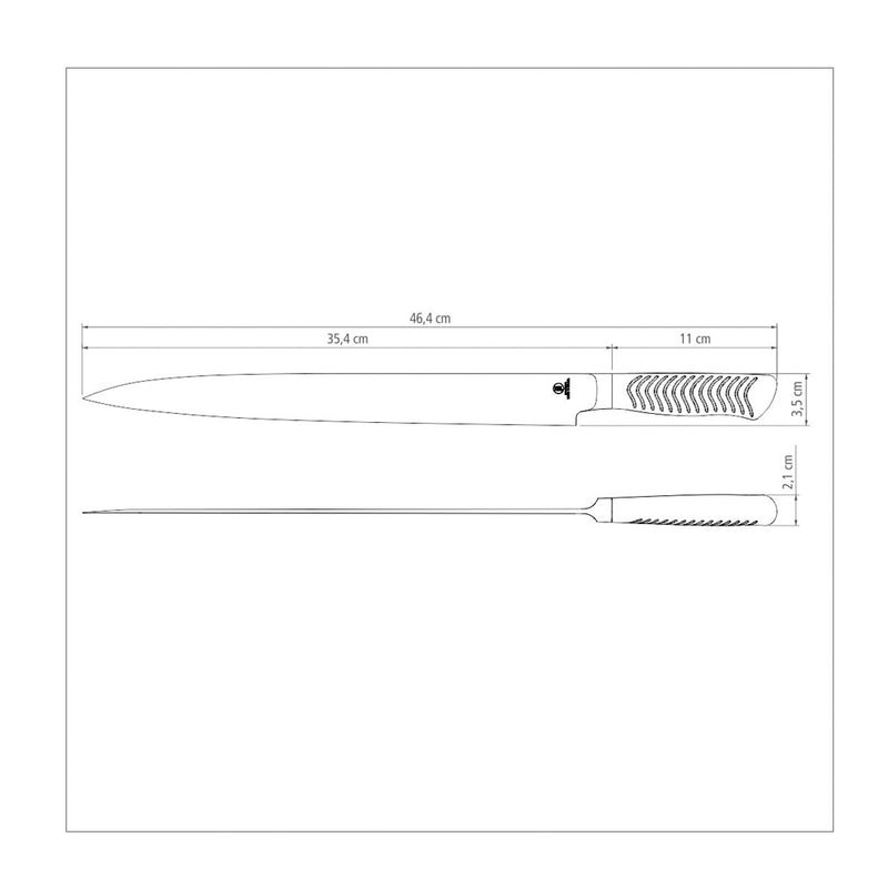 Cuchillo para Sushi de 13" NSF Yanagiba Diamond Tramontina