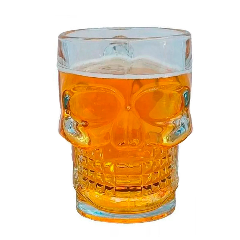 Tarro Cervecero de Craneo Calavera de Cristal de 500ml Vittori