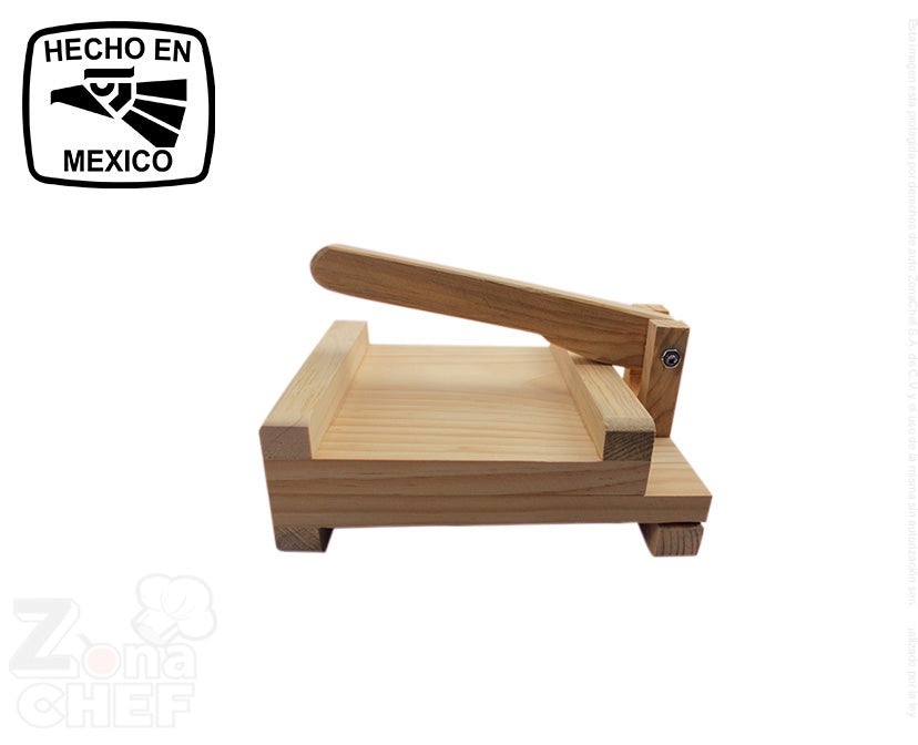 Maquina de Tortillas en Madera 19 x 19 cm Mediana