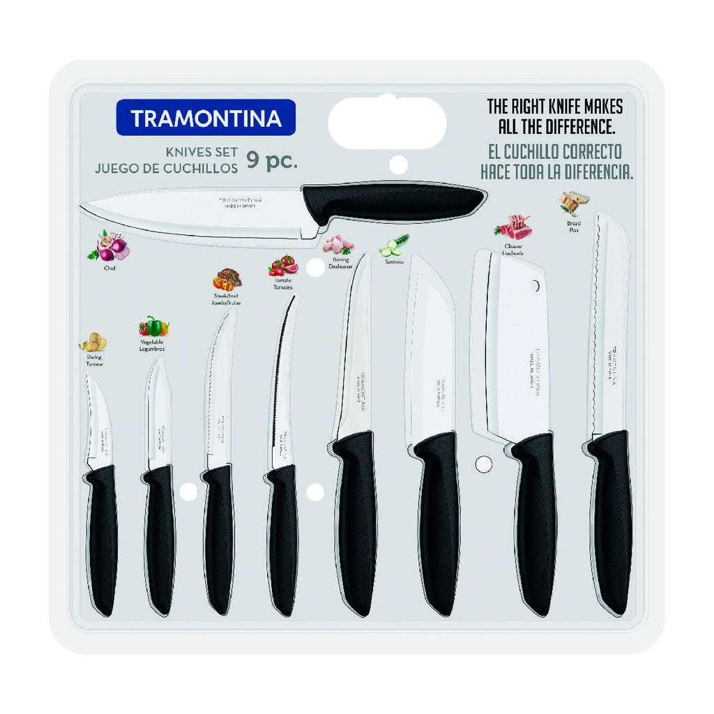 Juego de 9 Piezas Cuchillos Knives Set Plenus Tramontina