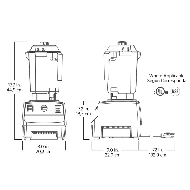 Licuadora Industrial Drink Machine Advance Negro Vitamix